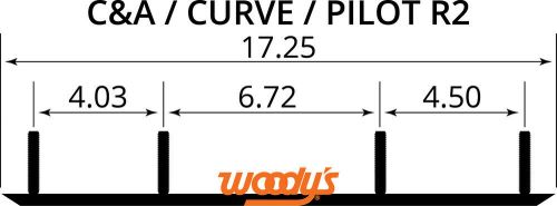 Woodys pr/ ace 8&#034; c&amp;a pro trail/ curve skis - ac8-5000