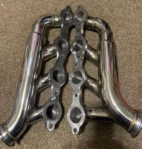 Exhaust headers log style for silverado sierra tahoe yukon 4.8l 5.3l 6.0l 6.2l