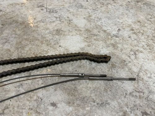 1958 cessna 182 a aft rear stabilizer elevator trim chain cables 0432138-3