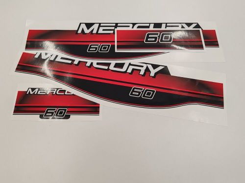 Mercury 60 outboard (1994-1998) aftermarket decal aufkleber adesivo sticker set