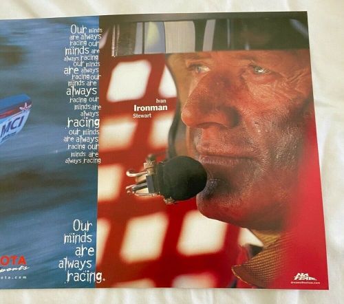 Ivan stewart poster**  - 10&#034; x 28&#034; - toyota motorsports - bfgoodrich - no fear