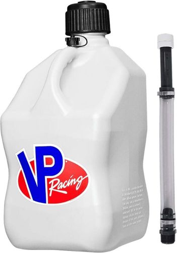 Vp racing fuels 5-gallon square motorsport utility container + filler hose 14-in