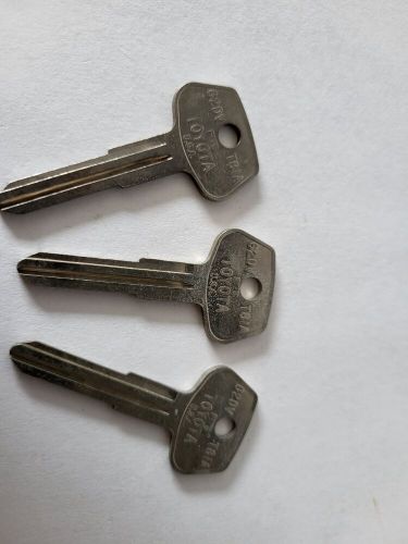 Cole key blank uncut t025 nos 3 pcs fits toyota (62dv/t8ia)