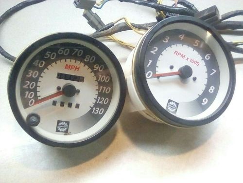 1999 ski-doo formula z 500 speedometer &amp; tachometer speedo gauges hood harness