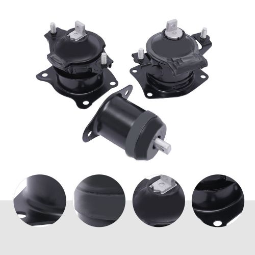 3pcs motor mounts replacement for 2003-2007 honda accord 3.0l v6 a4517