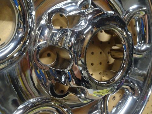 1999-2020 chevrolet / gmc truck &amp; van # 617p-c 8 lug chrome wheel skin