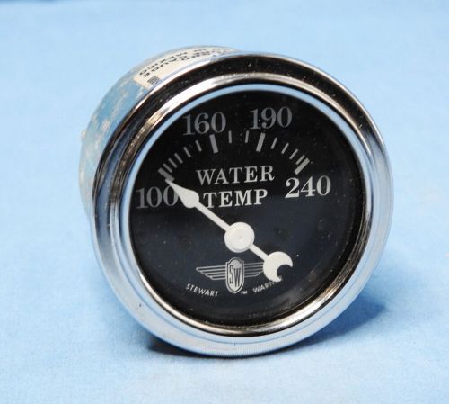 Rare! vintage original nos stewart warner wings 2 1/16 water temperature gauge