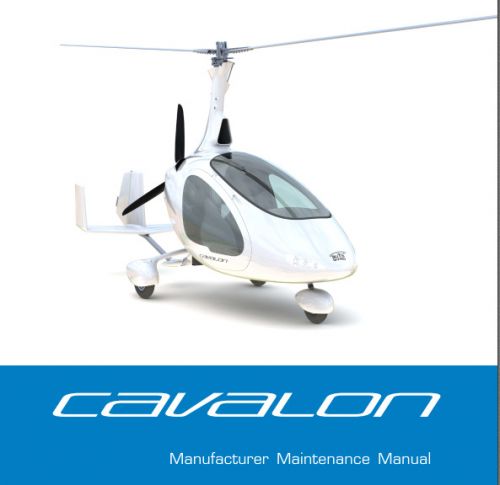 Auto gyro cavalon manufacturer maintenance manual