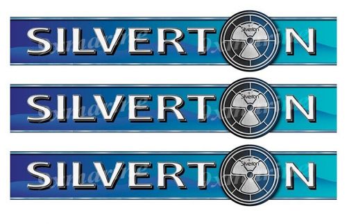 Silverton boat stickers - 16&#034; long. remastered name plate