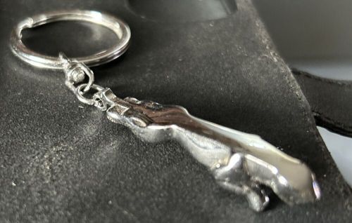 Keychain stainless jaguar steel design for luxury car keyrings key chain rings