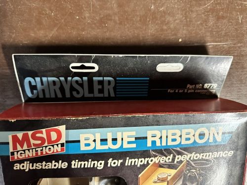 Nos msd 8779 chrysler mopar adjustable timing ignition 8 cyl ping cntrl 440 426