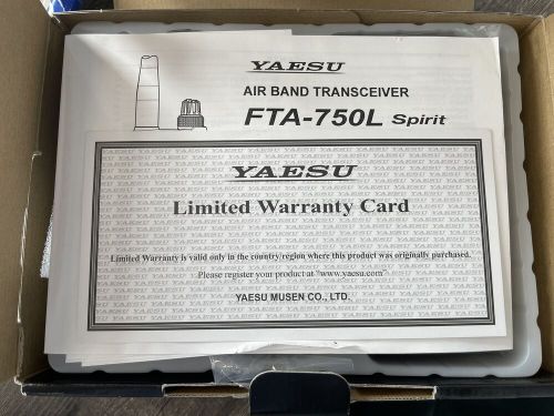 Yaesu fta-550l handheld nav/com transceiver