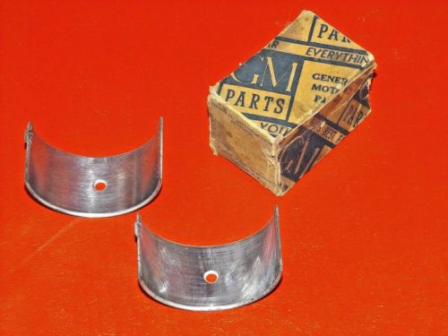 Nos gm 1939-1952 pontiac 6 cyl engine connecting rod bearings / 508427 / 512979