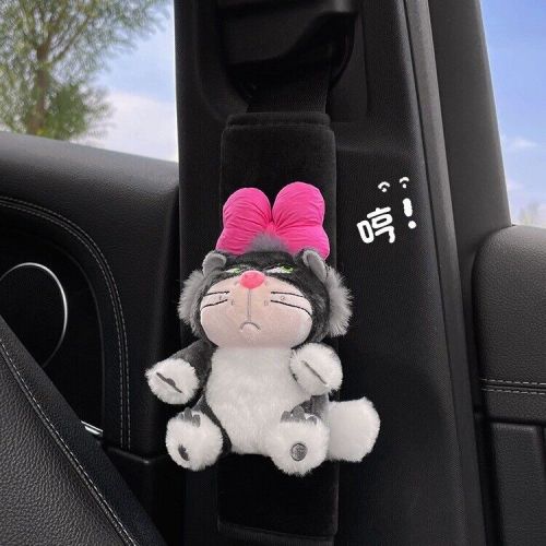 2pcs car seat belt shoulder covers cute cat doll snoopy shoulder pads 22.5cm