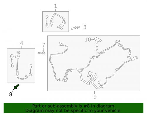 Genuine ford water outlet lower bolt w715564-s442