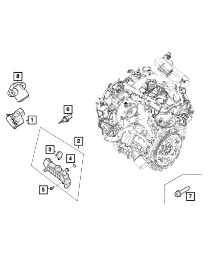 Genuine mopar egr cooler gasket 04893769ab