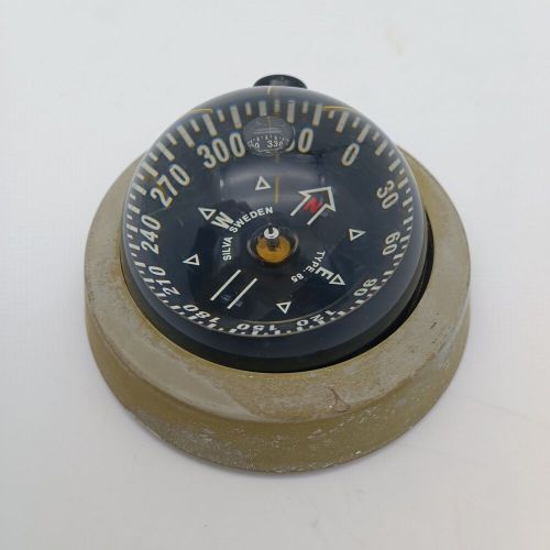 Silva marine compass f/ boat typ 85 type 85 made in sweden 85 mm diameter