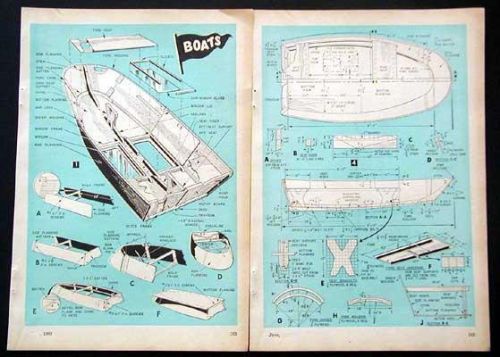 9&#039; 6&#034; dinghy with glass bottom boat 1960 how-to build plans scuba diving