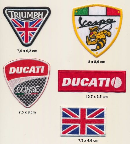 Triumph vespa patch patch b-stock set 5 piece motorcycle scooter motorcycle b125-