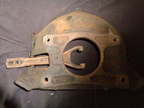 1962-1967 chevrolet truck oem cast iron transmission bellhousing &amp; clutch fork