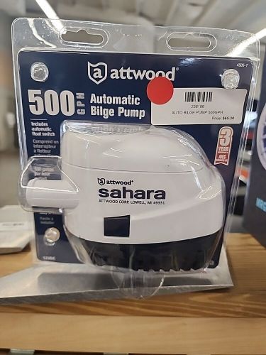 Attwood 4505-7 sahara s500 automatic bilge pump, 12v, 1.5amp : marine, boat pump