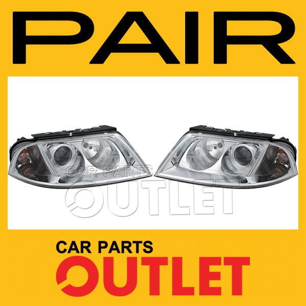 01-05 volkswagen passat head light lamp pair l+r 02 03