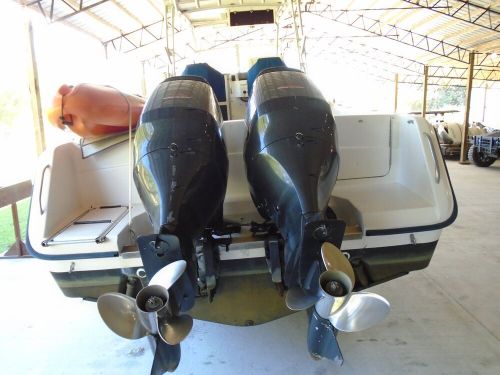 Twin pair used 2008 25&#034; suzuki 300hp 4 four stroke outboard boat motors 300 hp