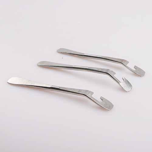 Three 45 # steel chrome plated 120mm bike cycle bicycle tire lever spoon tool 