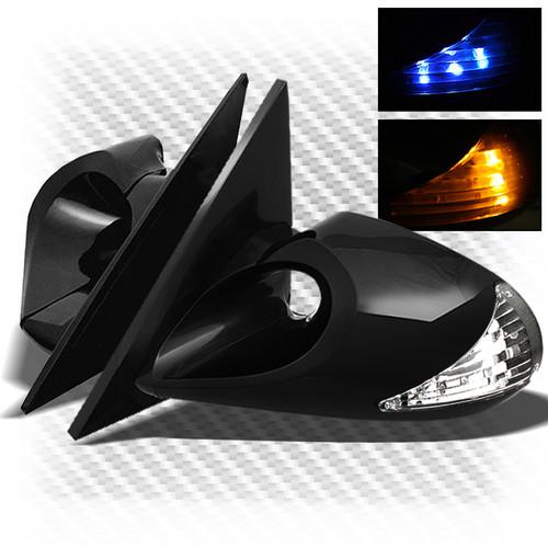 02-06 altima 4dr manual adjust k6 sport mirrors w/side amber/blue led signals