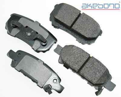 Akebono act1037 brake pad or shoe, rear-proact ultra premium ceramic pads