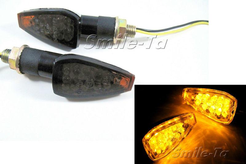 Motorcycle led turn signal suzuki dual sport dirt bike supermoto light blinker #