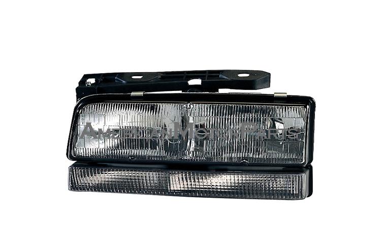 Passenger replacement headlight black trim signal light buick lesabre park ave