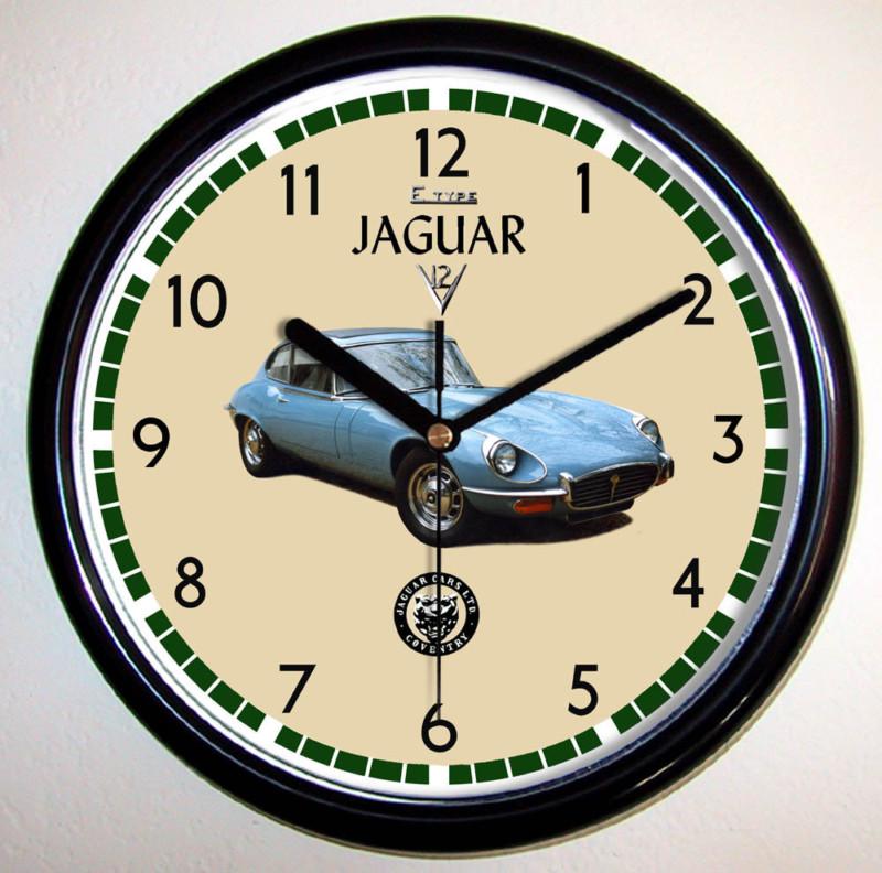 Jaguar xk-e v12 wall clock choice of 3 models xke v-12 e-type coupe roadster