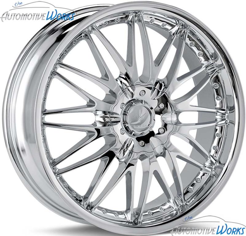 1 - 17x7.5 verde regency 5x114.3 5x4.5 5x108 5x4.25 +40mm chrome wheel inch 17"