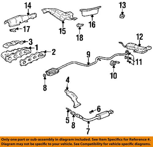 Gm oem 24576511 exhaust flange/donut gasket/exhaust pipe to manifold gasket