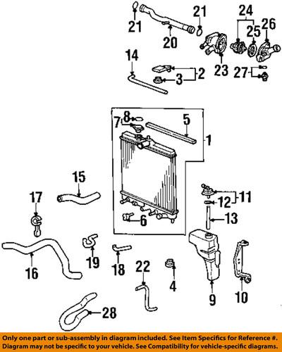 Honda oem 19320p2a000 radiator-thermostat housing