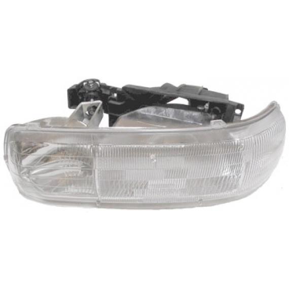 99-02 cv silverado headlamp assembly left hand - 1221-0025l-capa