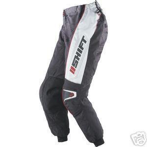 Shift racing mens assault motocross pants shattered red white 04009 new in stock