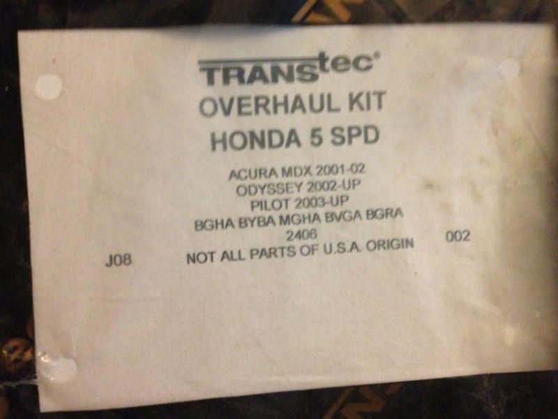 New transtec 5 spd manual transmissional kit acura mdx honda odyssey 01 02 03