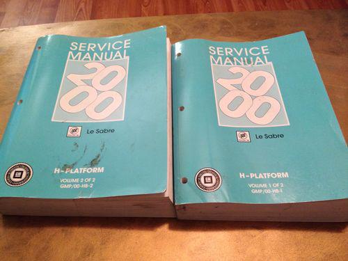 2000 buick le sabre original oem gm dealer repair manual 2 pcs free ship