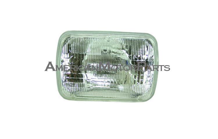 Tyc driver & passenger replacement headlight halogen type 84-01 jeep cherokee