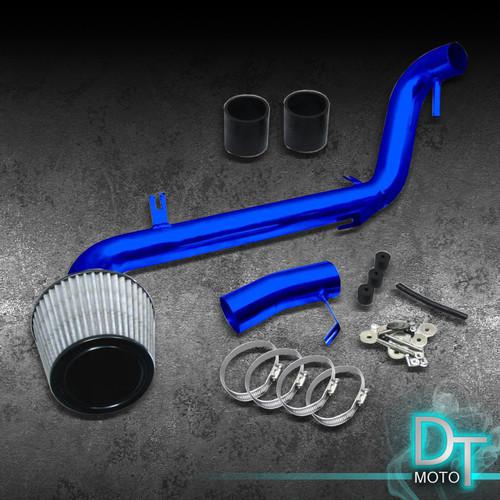 Stainless washable cone filter + cold air intake 05-06 scion tc blue aluminum