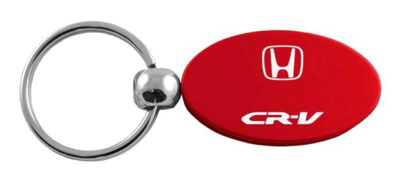 Honda cr-v red oval keychain / key fob engraved in usa genuine