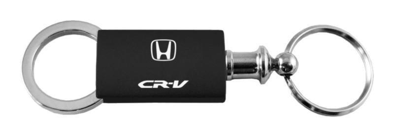 Honda crv black anodized aluminum valet keychain / key fob engraved in usa genu