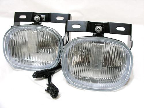 Isuzu 2000-2003 rodeo 2000 passport glass fog light lamp rl h pair w/bracket new