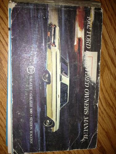 1962 ford galaxie 500 station wagon and car owners manual vintage fomoco sedan