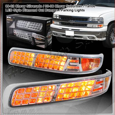 99-02 chevy silverado & 00-06 chevy tahoe/suburban front bumper light lamps