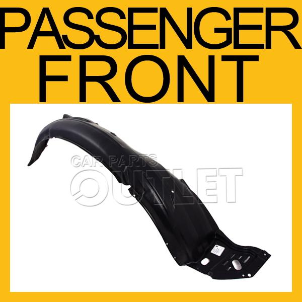 09-10 acura tsx passenger side front fender liner splash shield plastic right rh