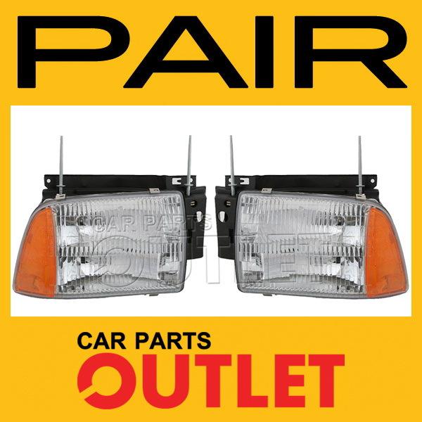 1995-1997 chevy blazer head light lamp pair lh+rh new assembly replacement