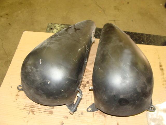 ~ vintage harley shovelhead fl flh panhead gas fuel tanks split